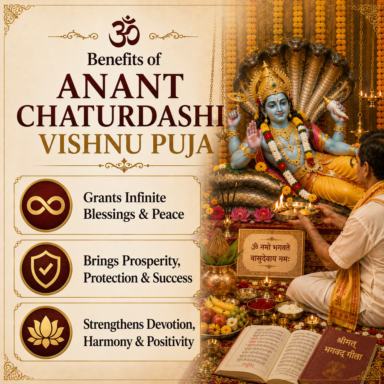 Anant Charturdashi Vishnu Puja